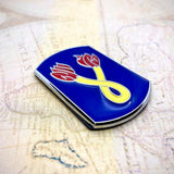 196th Infantry Brigade Metal Car Decal