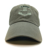 LRRP Airborne Cap in OD with US Flag and Skill Badge Options