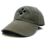 4th Infantry Division OD Baseball Cap with US Flag and Skill Badge Options