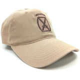 10th Mountain Division Cap Embroidered Khaki DCU Hat with US Flag and Skill Badges