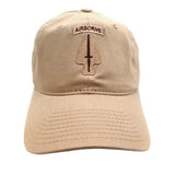 Army USASOC Cap Embroidered Khaki/DCU Hat with US Flag and Skill Badges