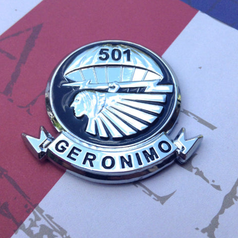 501st Infantry Regiment "Geronimo" Metal Decal