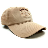 Airborne Khaki Baseball Cap With US Flag and Skill Badge Options