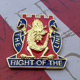 Full Color 14th Infantry Regiment Golden Dragons Metal Decal
