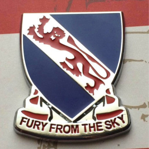 508th Infantry Regiment Fury From The Sky Metal Decal