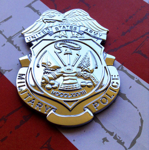 Military Police Corps MP Badge Metal Car Decal