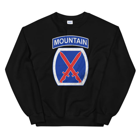 10th Mountain Div Distressed Sweatshirt