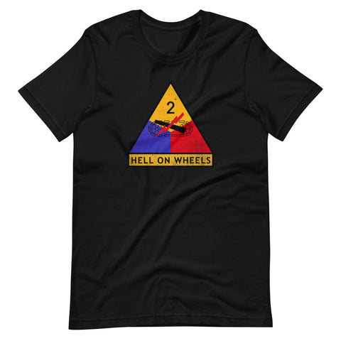 2nd Armor Division Hell On Wheels Distressed T-Shirt