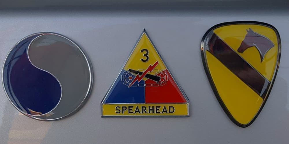 Auto Medals US Army Metal Decals and Military Emblems for Autos