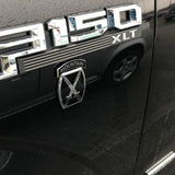 10th Mountain Division Metal Decal on Black Truck