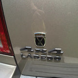 Black and Chrome 10th Mountain Division Metal Decal on Truck