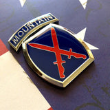 Full Color 10th Mountain Division Metal Decal