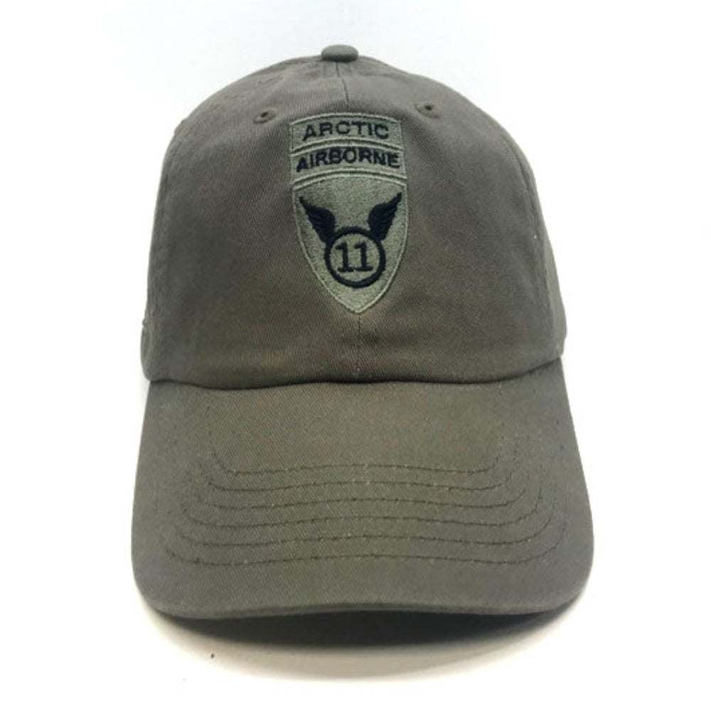 Arctic Airborne 11 Army Embroidered Baseball Cap Font View