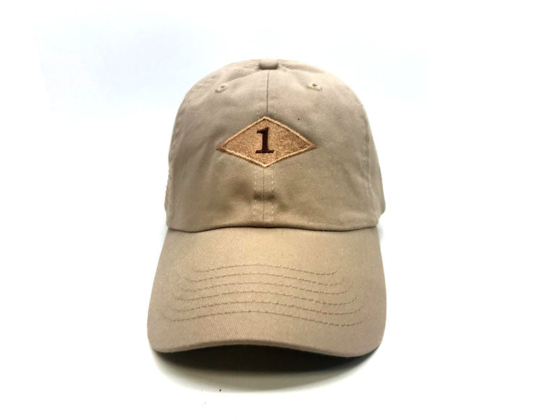1st Ranger Battalion Khaki cap  Facing Forward Front View