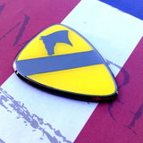 1st Cavalry Division Metal Auto Decal Full Color