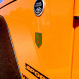 1st Infantry Division Metal Decal on Jeep