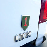 1st Infantry Division Metal Decal on Tailgate