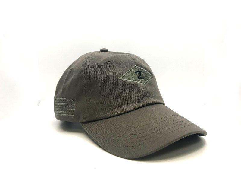 2nd Ranger Bn Diamond OD Cap