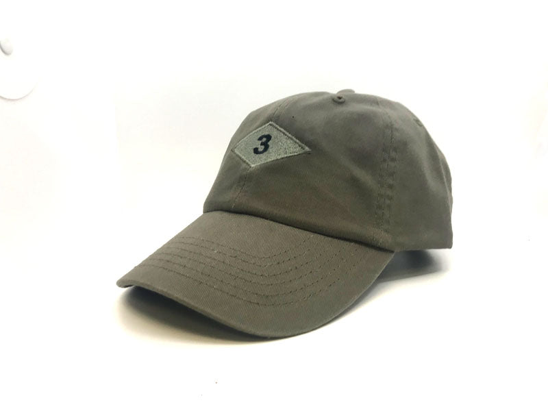 3rd Ranger Battalion OD Cap Facing Left