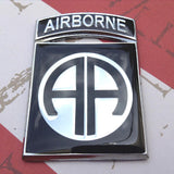 82nd Airborne Division emblem on a red and white background