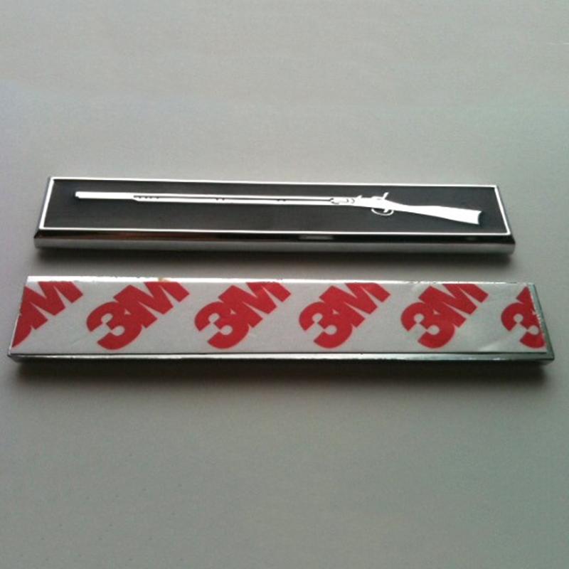 Black and Chrome Expert Infantryman Badge Metal Decal with 3M tape