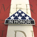 In Honor Flag Emblem Metal Decal