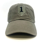  1st Infantry Division OD Green Hat Front View
