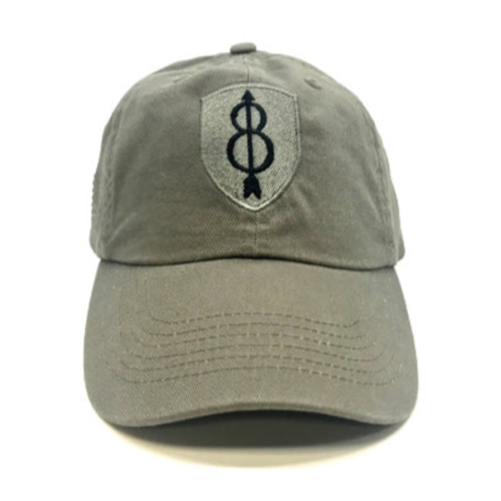8th Infantry Division Cap Front with Badge
