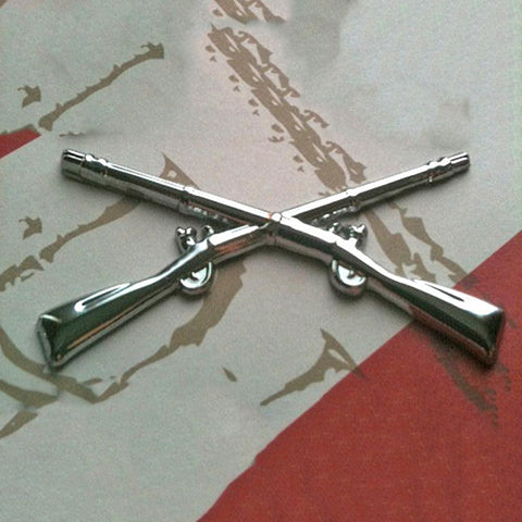 Infantry Branch Insignia Metal Decal
