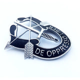 Special Forces Crest Metal Decal Side View