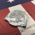 USAF Combat Control Badge Metal Decal Slanted to the Left