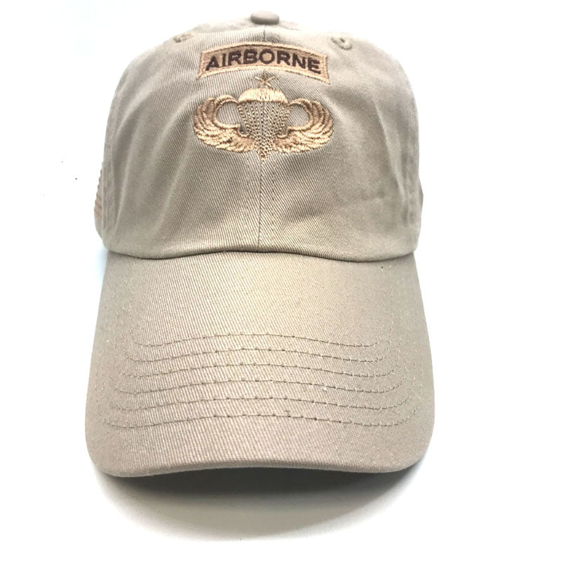 Airborne DCU Cap With Senior Wings Badge Embroidered