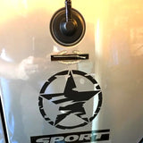 Combat Infantryman Badge Metal Car Decal First Award Chrome and Black