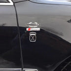Combat Infantryman Badge Metal Car Decal First Award on a black car