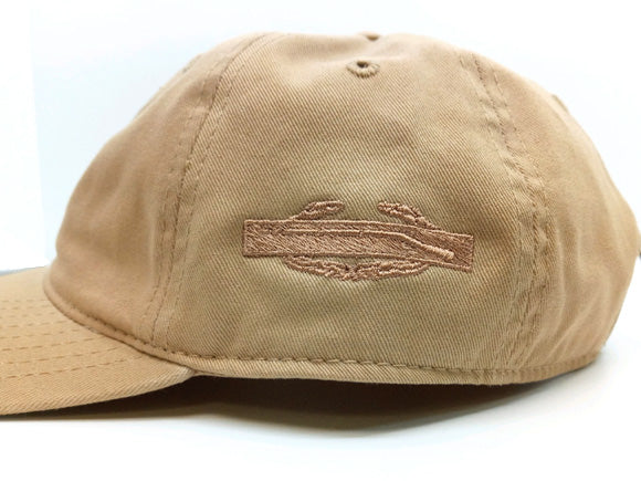 Khaki Cap with embroidered CIB Badge