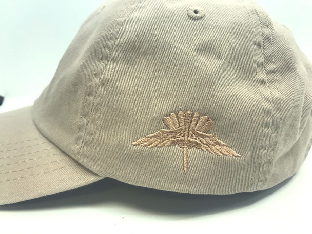 Khaki Cap with embroidered Halo Badge