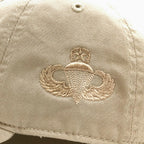 Beige cap with embroidered Master Jump Wings Badge