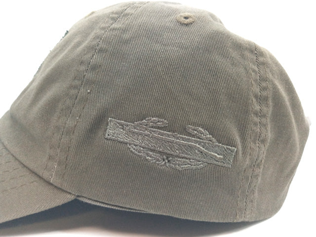 OD Green Cap with embroidered Combat Infantry Badge