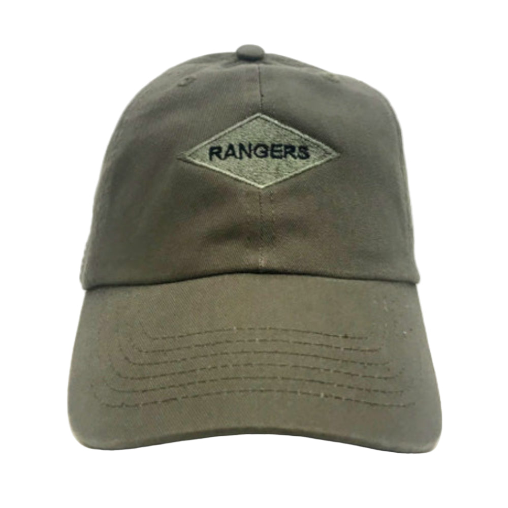 Green cap with 'Rangers' logo on a white background