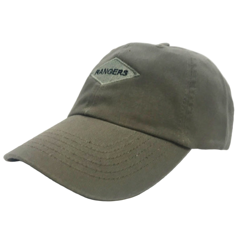 Green cap with 'Rangers' logo on a white background
