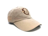 Desert Khaki Special Forces Cap De Oppresso Libe with a logo on a white background