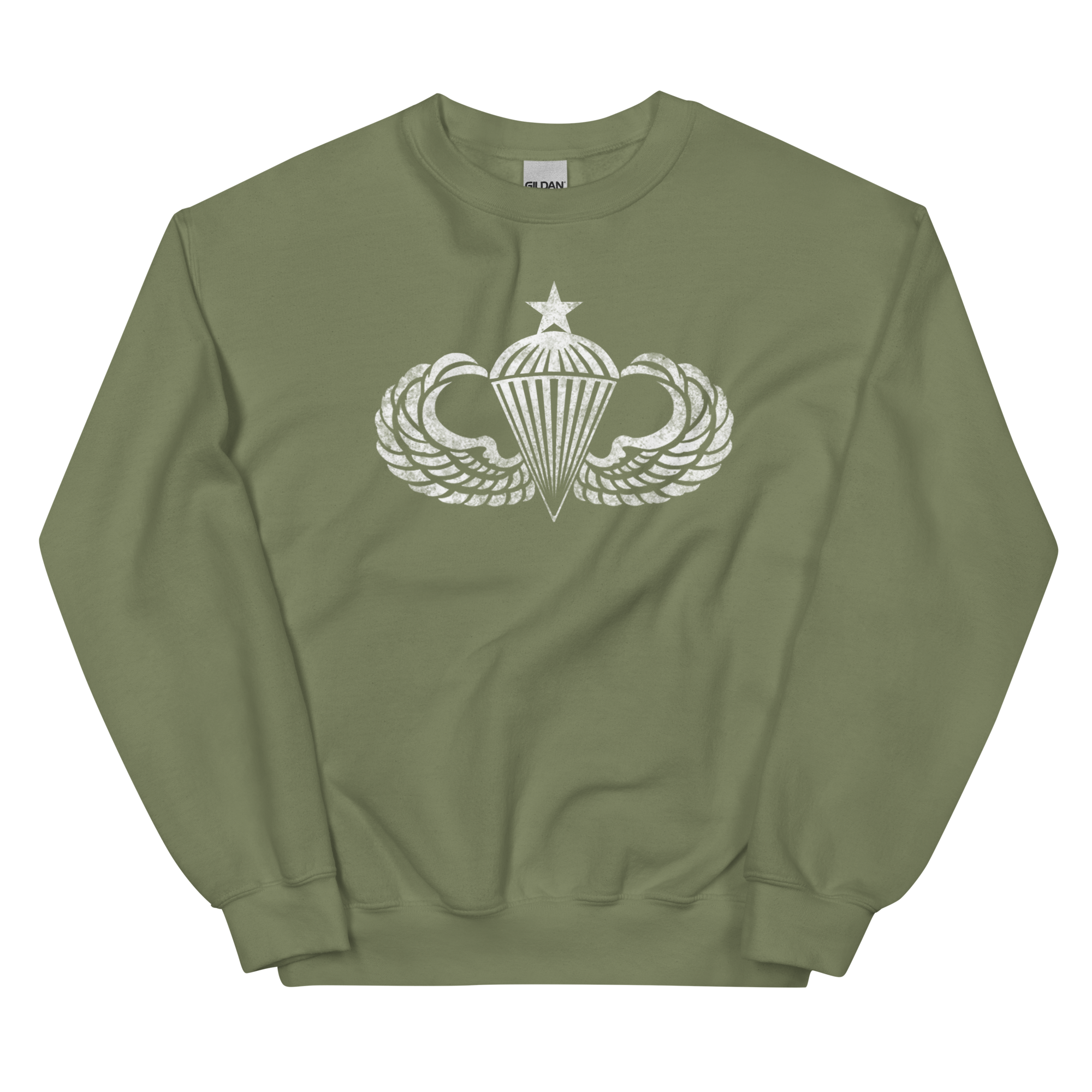 Senior Jump Wings Distressed Sweatshirt