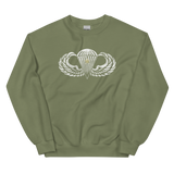 Jump Wings w/Combat Star Distressed Sweatshirt