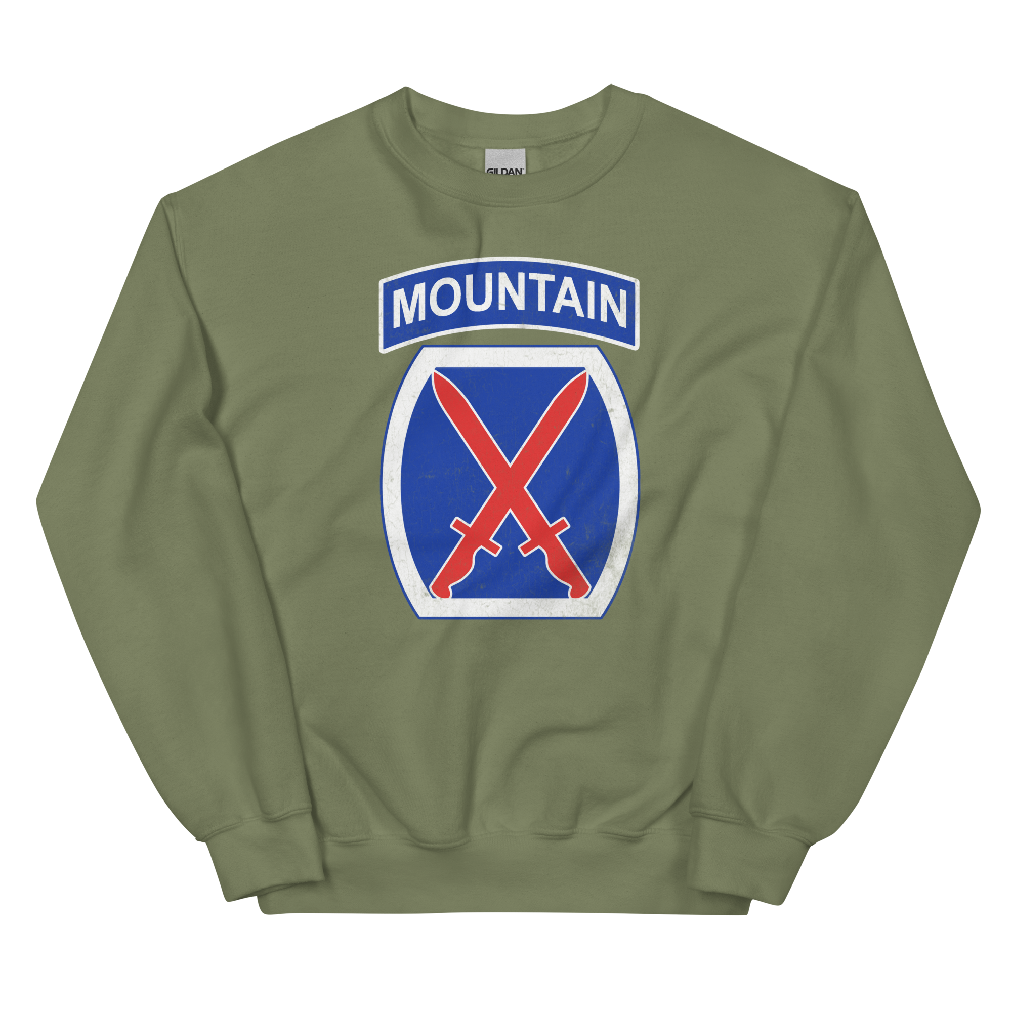 10th Mountain Div Distressed Sweatshirt