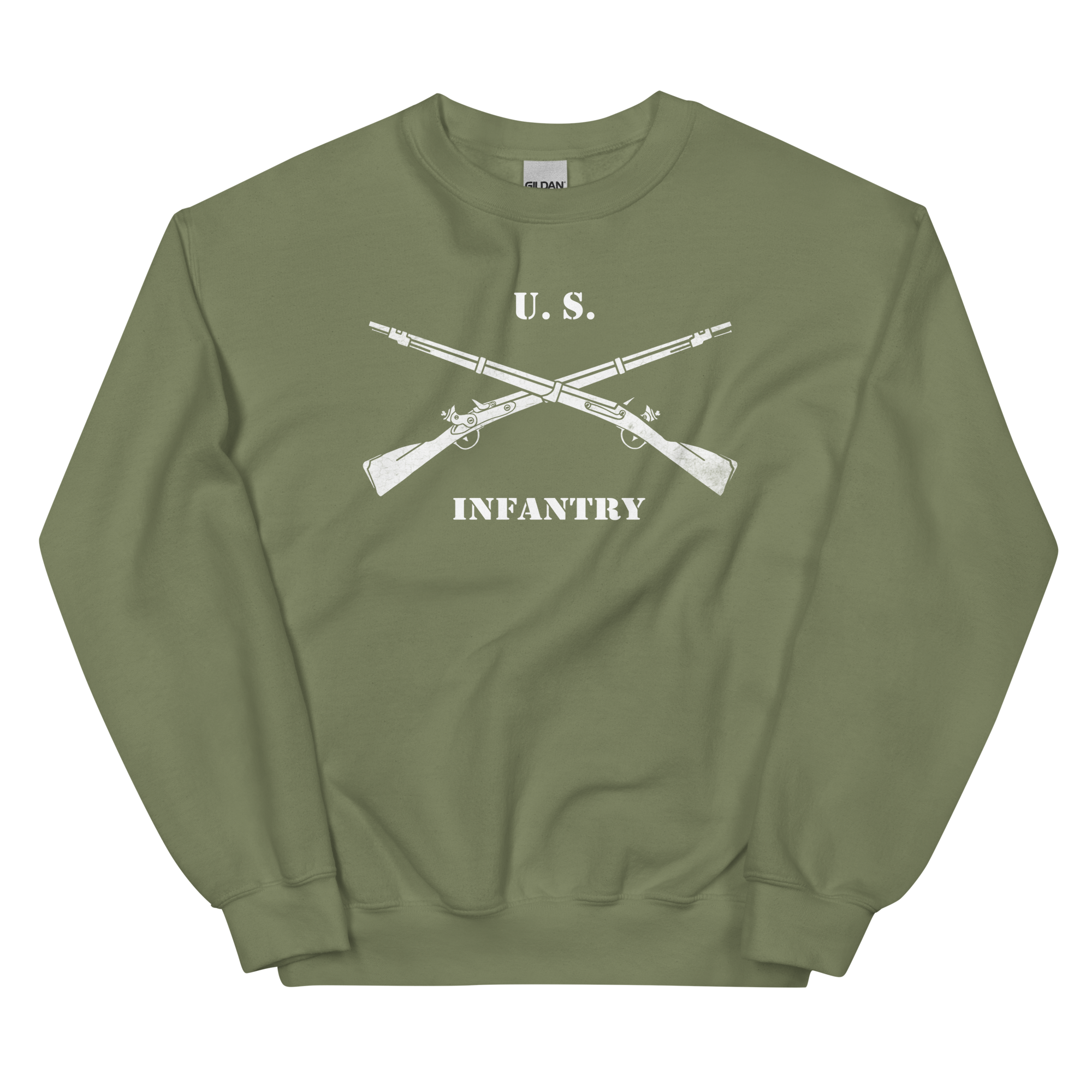 US Infantry Crossed Rifles Distressed Sweatshirt