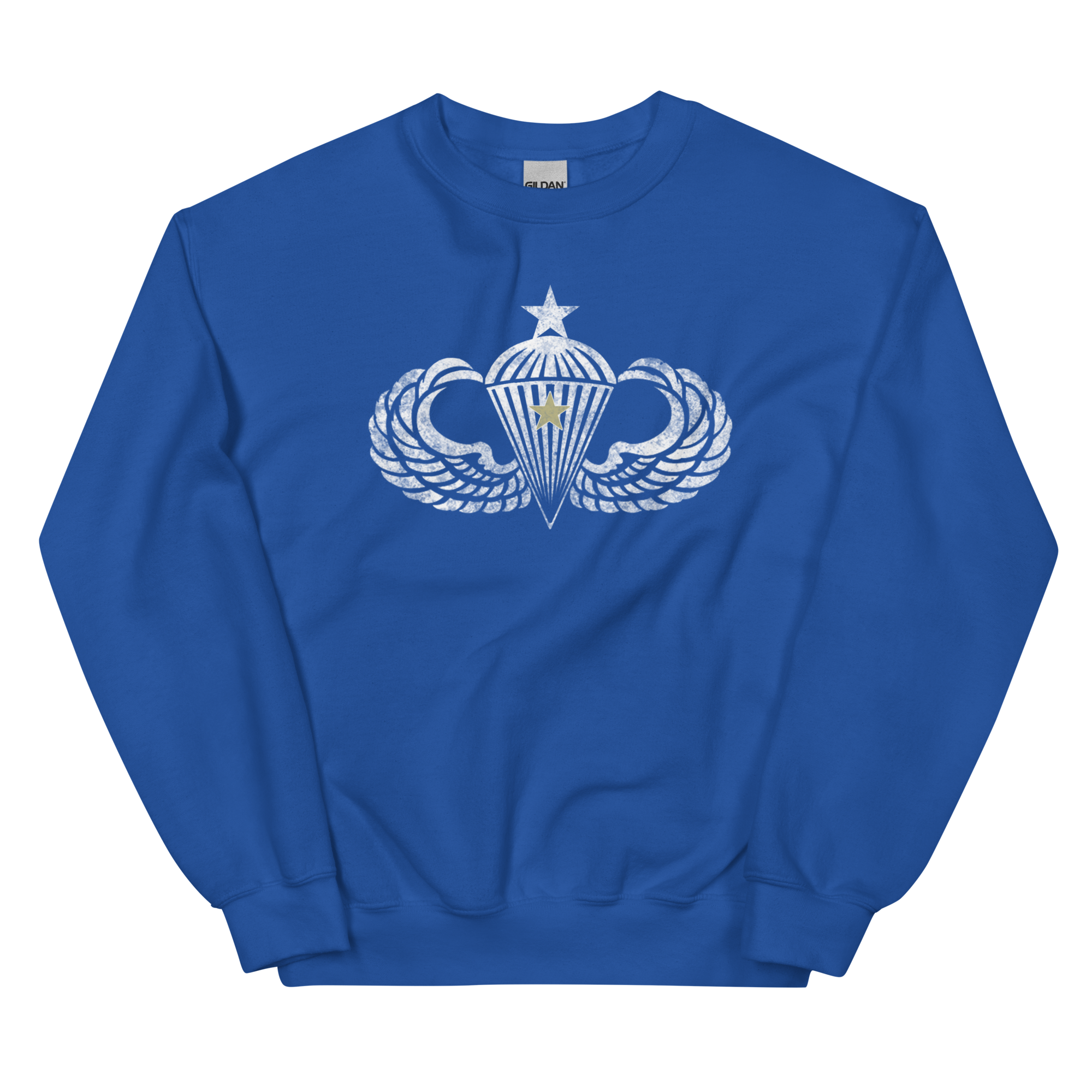 Senior Wings w/Combat Star Distressed Sweatshirt