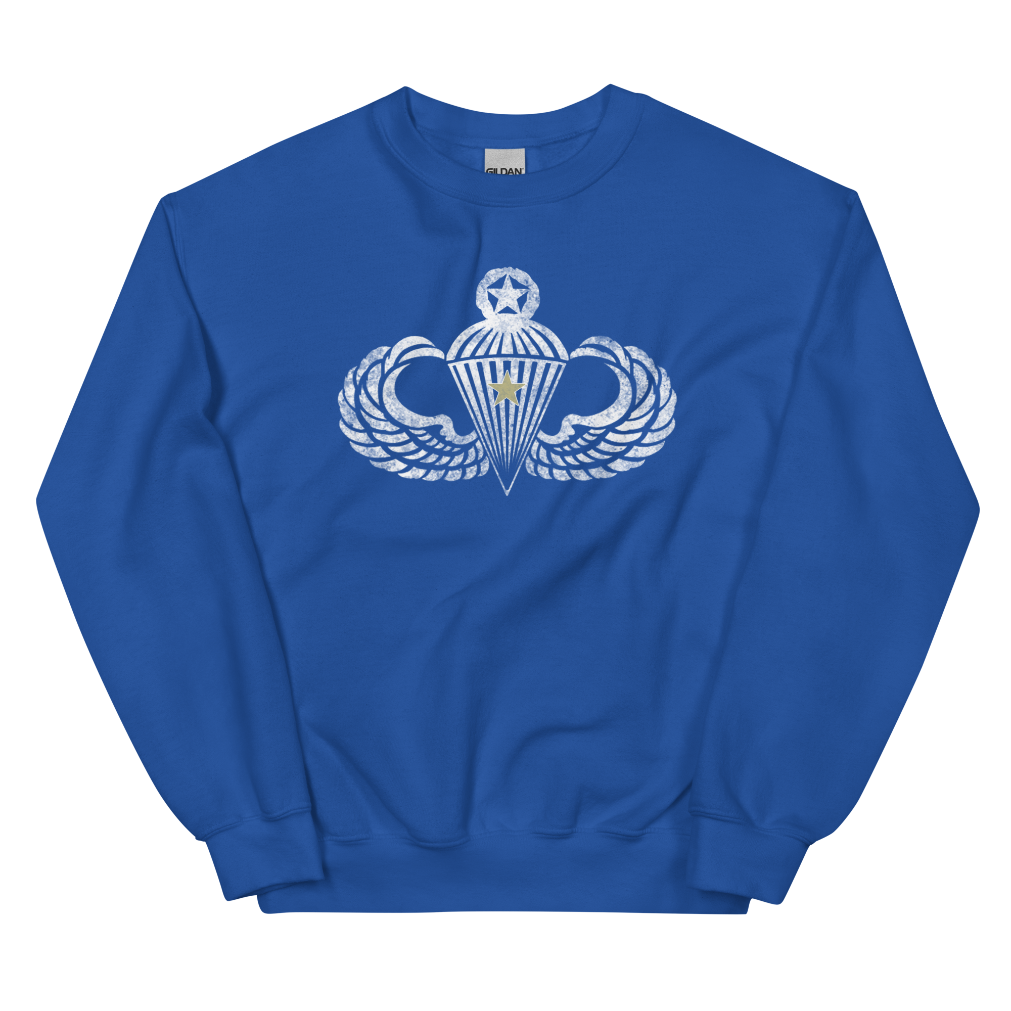 Master Wings w/Combat Star Distressed Sweatshirt