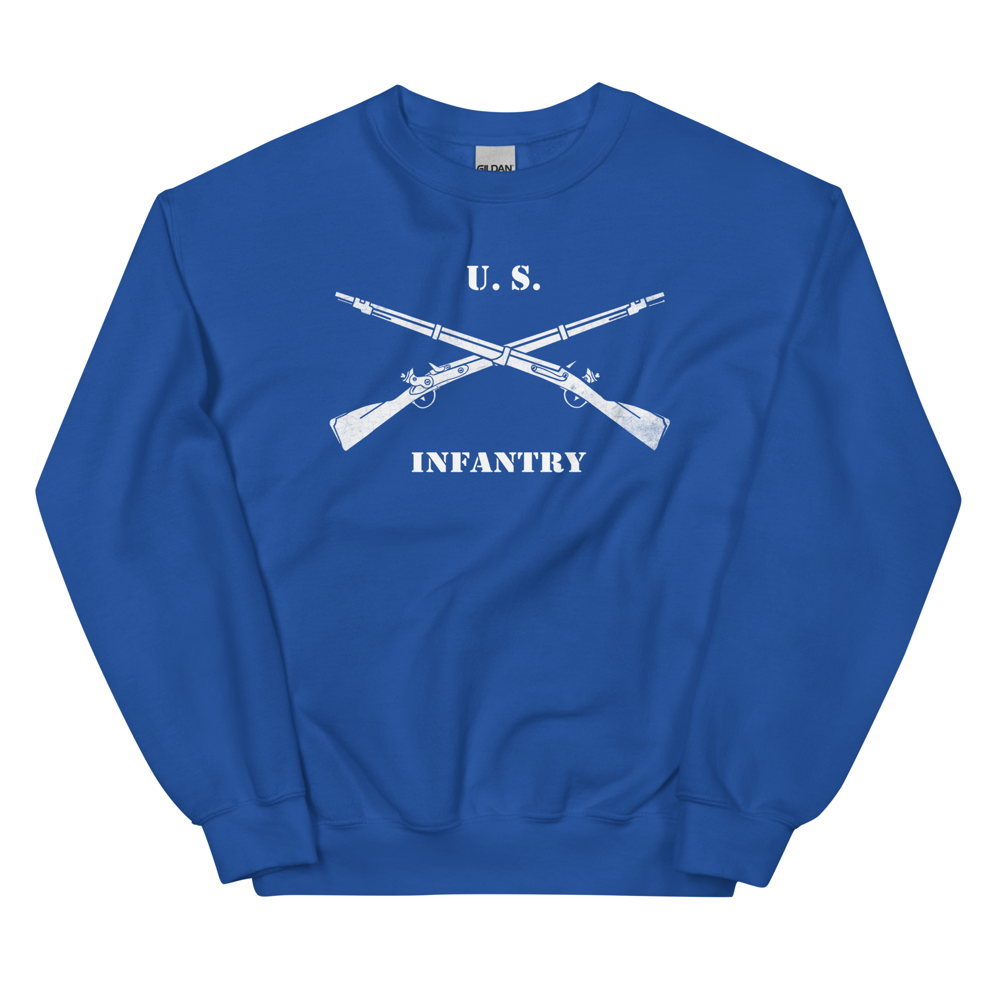 US Infantry Crossed Rifles Distressed Sweatshirt