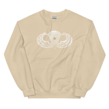 Jump Wings w/Combat Star Distressed Sweatshirt