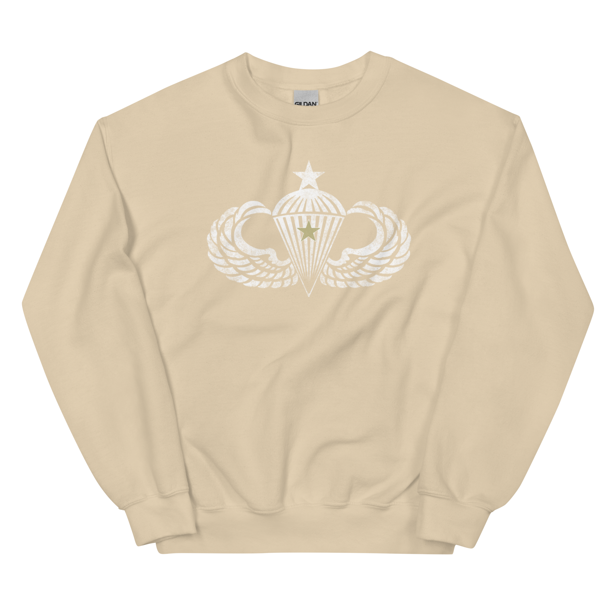 Senior Wings w/Combat Star Distressed Sweatshirt